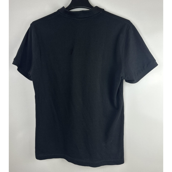 Burberry Cotton Pique Polo Shirt Black Nova Check Placket SS Embroidered Logo XL - Picture 7 of 12